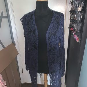 Plus Size Crochet Duster